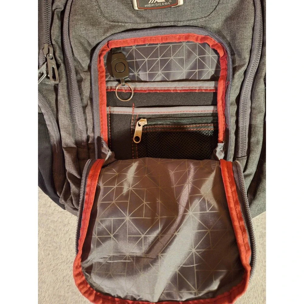 High Sierra Gray Backpack RE KELLEY Heavy Duty Laptop Bag School Travel Like New